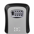 DG-WAVES Key Safe Grey – Outdoor Wall Mounted Lock Box with 4-Digit Combination