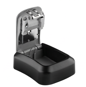 DG-WAVES Key Safe Grey – Outdoor Wall Mounted Lock Box with 4-Digit Combination